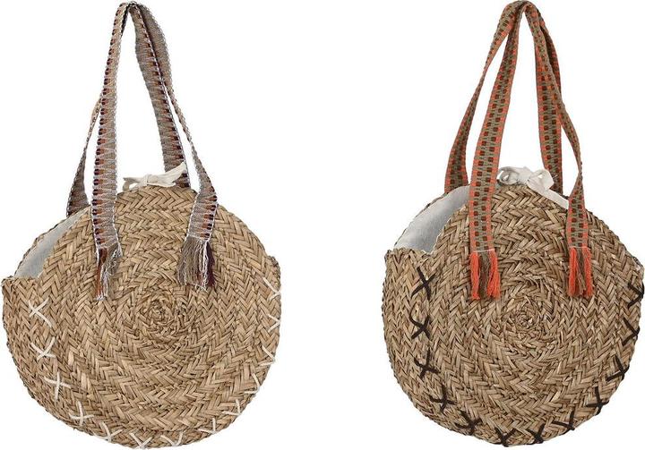 Actual product image DKD Home Decor Shoulder bag 41 x 10 x 66 cm brown orange green seagrass (2 pieces)