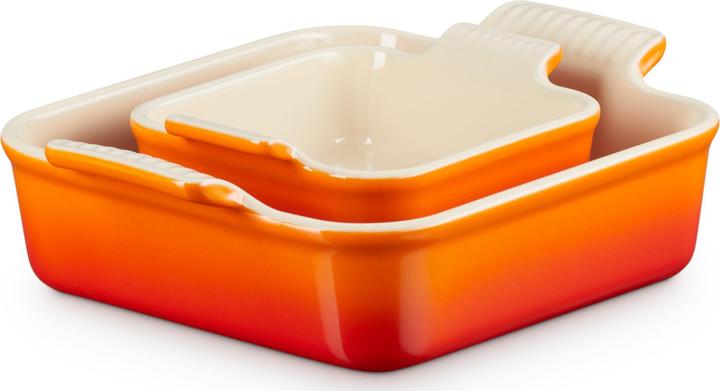 Immagine prodotto Le Creuset Set di 2 casseruole Tradition da 13/20 cm rosso forno