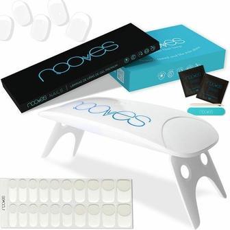 Immagine prodotto Nooves PREMIUM Gel Nail Sheets Case con lampada per unghie UV/LED portatile da 8W - Confezione da 5 (Colorato)