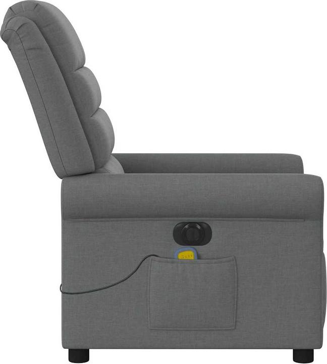 Immagine prodotto VidaXL Sedia da massaggio elettrica in tessuto grigio scuro