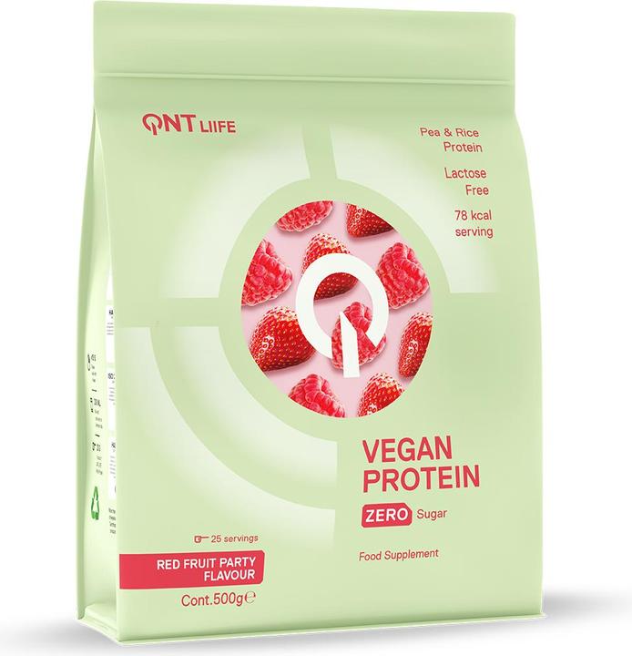 Actual product image QNT Vegan Protein Zero Sugar (Red Fruits, 1 pcs., 500 g)