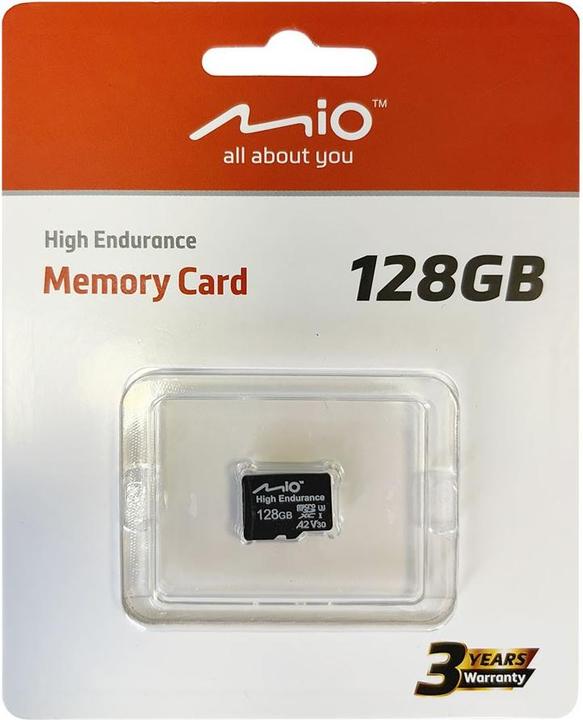 Actual product image Mio High endurance | 128 GB | MicroSD | Flash memory class UHS-I (128 GB, microSD, UHS-I)