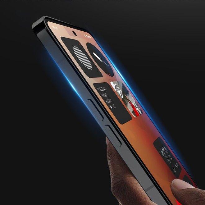 Actual product image Dux Ducis - Tempered Glass - Nothing Phone (3a) / (3a) Pro - Black (1 Piece, Nothing Phone (3a) Pro)