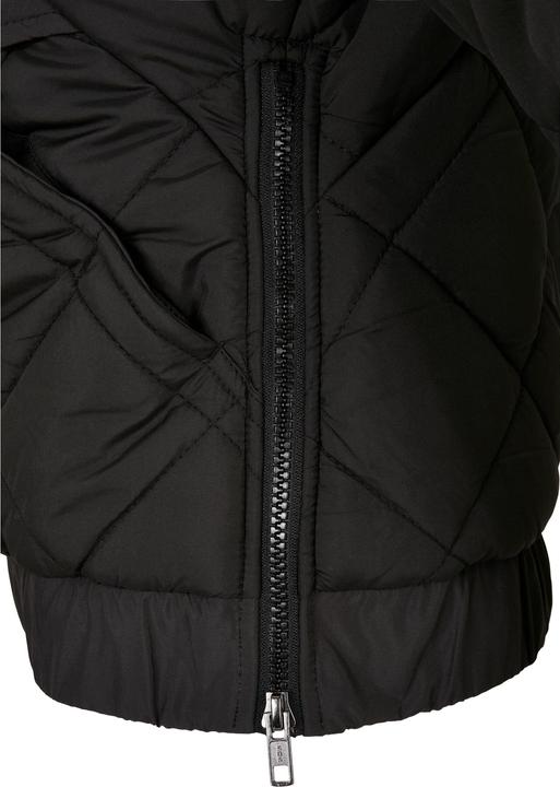 Actual product image Urban Classics Ladies Oversized Diamond Quilted Pull Over Jacket (XS)