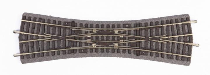 Actual product image Piko Double crossing turnout DKW with bedding (Track H0)