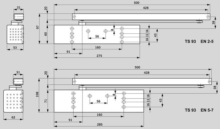 Actual product image Dormakaba Door closer TS 93 B Contur Design (Indoor)