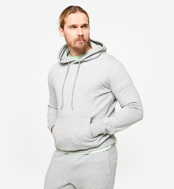 Produktbild Domyos Sweatshirt Herren warm Baumwollgewebe - grau (3XL)