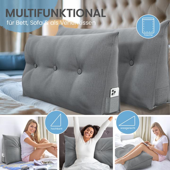 Produktbild Aktivshop Bett- und Rückenstützkissen (20 x 70 x 50 cm)