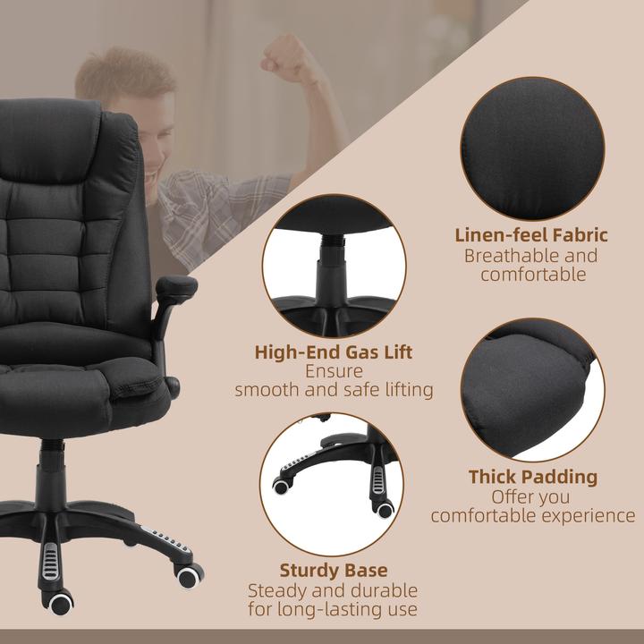 Actual product image Vinsetto Office chair with massage and heat function