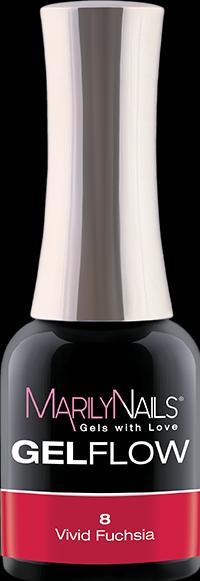 Marily Nails GELFLOW – 08 Vivd Fuchsia (08 Vivd Fuchsia, UV-Gel Lack)