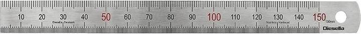 Produktbild Diesella Stållineal DIN2004/22/ECII 150x15x0,5mm (150 mm)