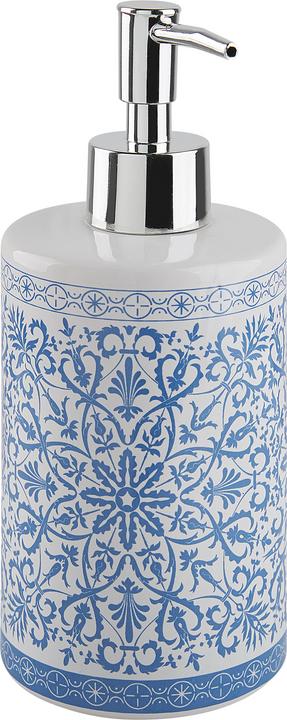 Produktbild Beliani Badezimmer Set 3-teilig Keramik blau / weiss CARORA (8 x 8 x 19 cm)
