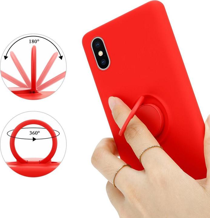 Actual product image Cadorabo TPU Liquid Ring Silicone Case Cover (Apple iPhone XS Max)