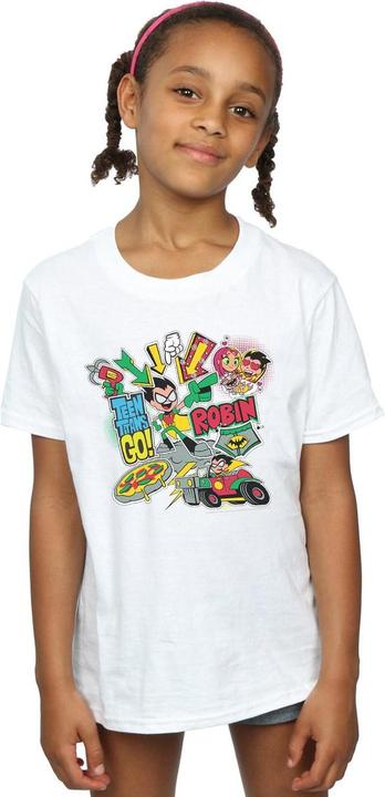 Produktbild Teen Titans Go Robin Montage TShirt Mädchen (140, 146)