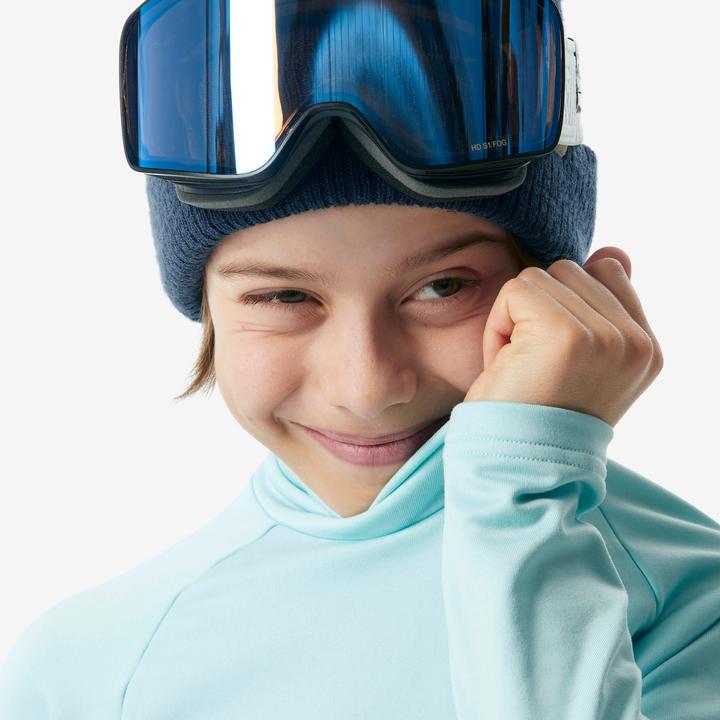 Produktbild Wedze Skiunterwäsche Funktionsshirt Kinder hoher Kragen - BL 500 türkis (3, 4)