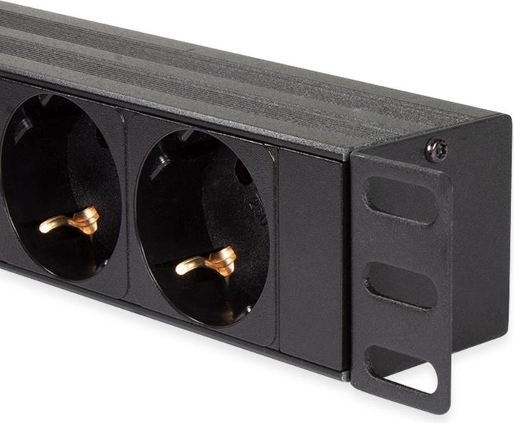 Actual product image LogiLink Power strip CEE7/3 + 2 USB, with Ü-protection (8 x, CEE 7/3, 2 m)