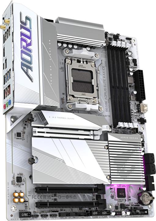 Actual product image Gigabyte B650E AORUS Elite X AX ICE (AM5, AMD B650E, ATX)