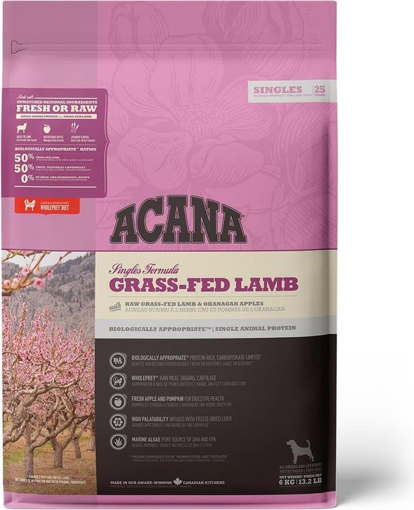 Produktbild Acana Singles Grass-Fed Lamb (Adult, 1 Stk., 6000 g)