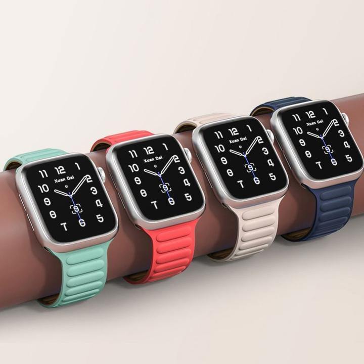 Produktbild Hurtel Magnetic Strap Watch Strap 6/5/4/3/2 / SE (44mm / 42mm) Magnetic Band Bracelet Bracelet Brown