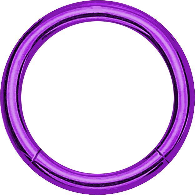 Produktbild Star Piercing Micro Segmentring klappbar violett (ohne Messing, Chirurgenstahl 316L)