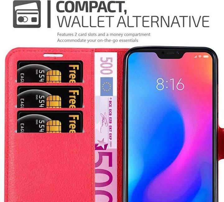 Actual product image Cadorabo Book with stand function cover (Mi A2 lite, Xiaomi Redmi 6 Pro)
