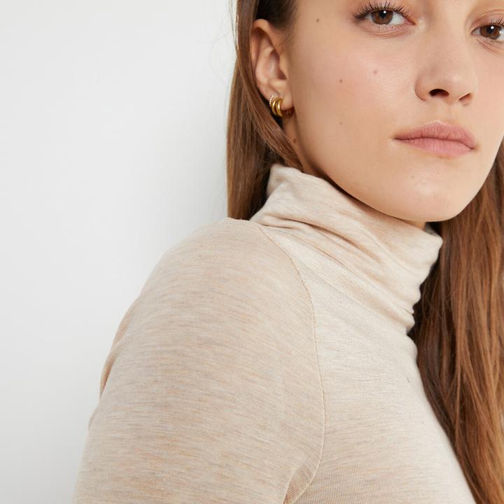 Immagine prodotto La Redoute Collections Camicia a collo alto con maniche lunghe (XS)