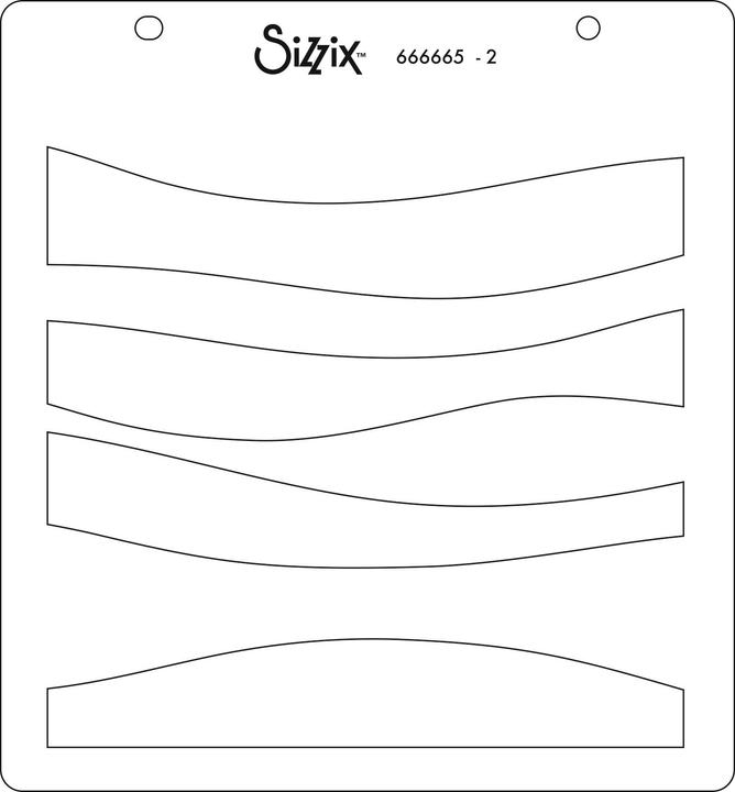 Actual product image Sizzix Layered Stencils "Sea Scape"