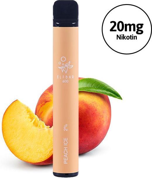 Actual product image Elfbar 600 (Peach)