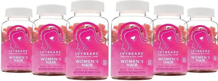 Immagine prodotto IVYBears Vitamine per capelli per donne, confezione da 6 (6 Pezzo/i, Gomme, 900 g)