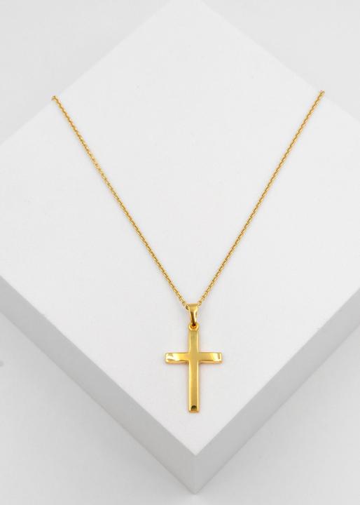 Image du produit Muau Pendant cross yellow gold 750, 26x12mm (Or jaune 750/18K)