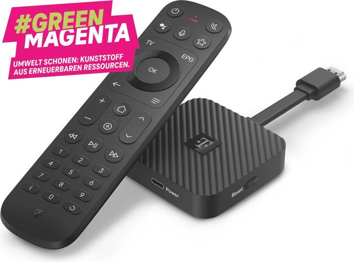 Produktbild Telekom MagentaTV Stick (2. Generation) - Schwarz (16 GB, Android 12)