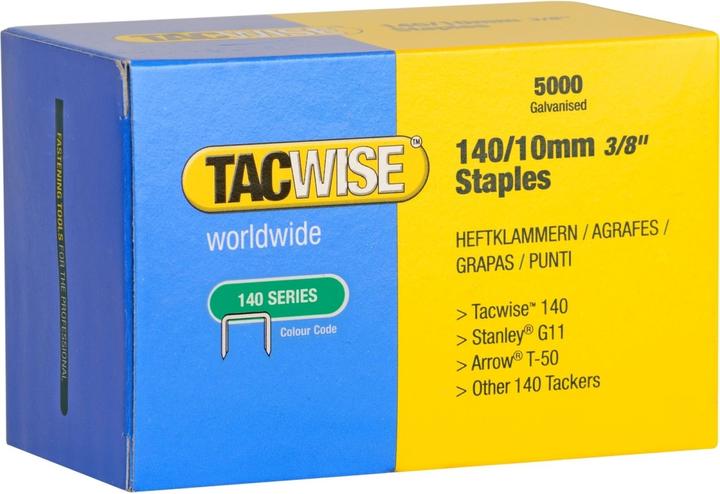 Actual product image Tacwise Staples 140/10 mm, galvanised, 5,000 pcs. (1 x)
