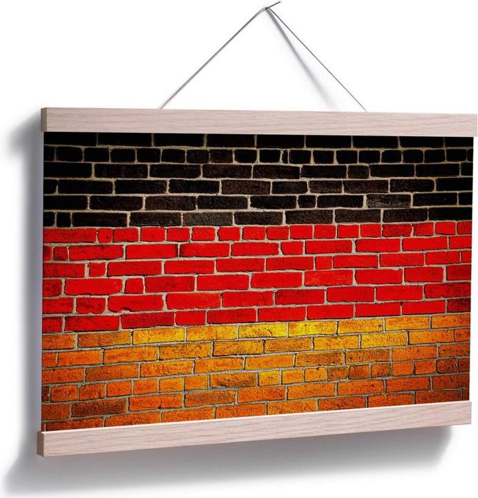 Actual product image Trenddeko German flag wall (120 x 80 cm)