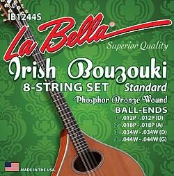 Actual product image La Bella IB1244S Irish Bouzouki Std (8 x)