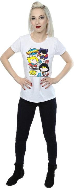 Image du produit - T-shirt CHIBI SUPER FRIENDS DANCE - Femme (XL)
