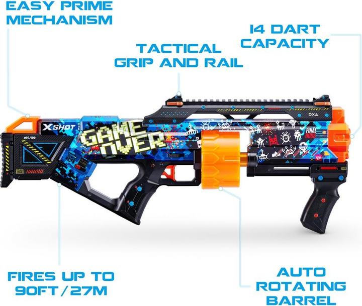 Actual product image Xshot X-SHOT SKINS - Last Stand GAME OVER 36518A
