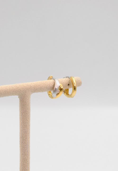 Image du produit Muau Créoles (750, Or jaune 18 K, Or blanc)