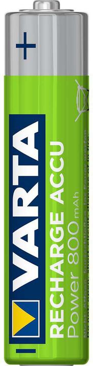 Produktbild Varta Recharge Accu Power (4 Stk., AAA, 800 mAh)