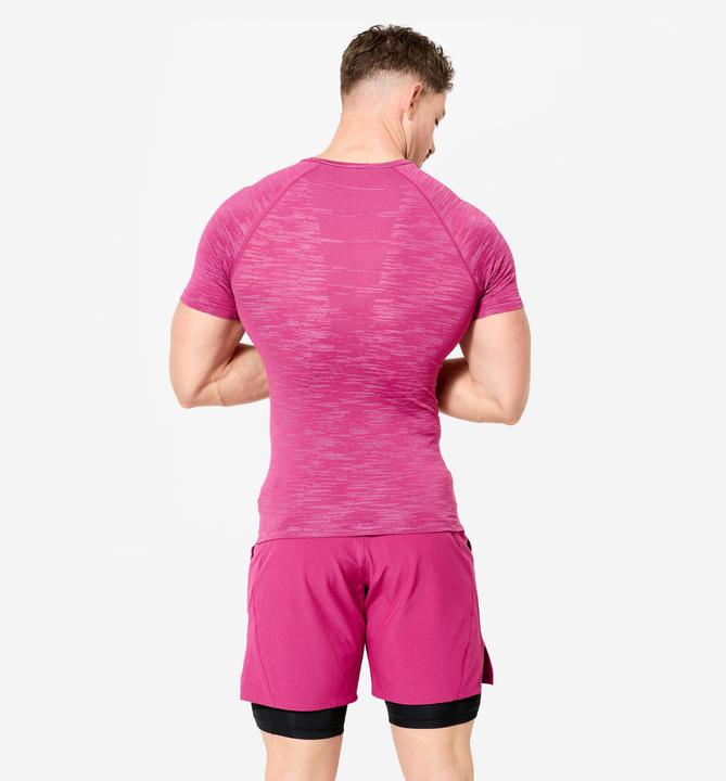Immagine prodotto Domyos Kompressionsshirt Herren atmungsaktiv Rundhals - lila (S)