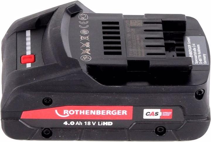 Actual product image Rothenberger ROMAX 4000 battery press machine 18 V Li-Ion electrohydraulic in carrying case with 4 A