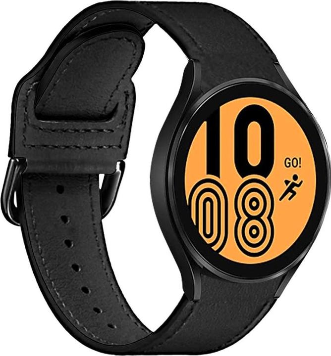 Puro Bracciale in pelle Classic per Galay Watch4 / Watch 4 classic, nero (In plastica)