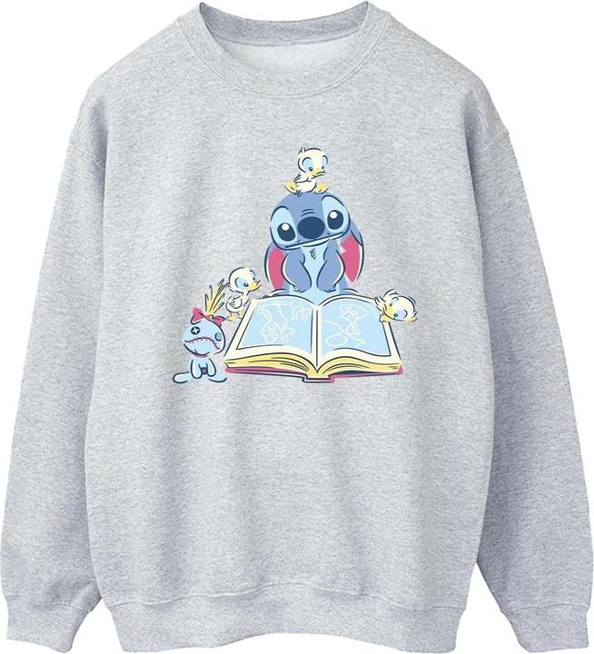 Produktbild Disney Lilo & Stitch Reading A Book Sweatshirt (L)