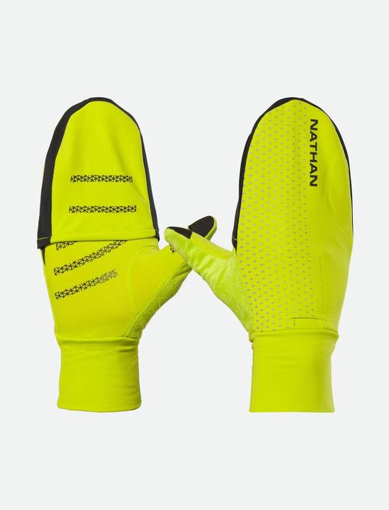 Nathan Hyper Night Reflective Convertible Mitt Glove Laufhandschuhe