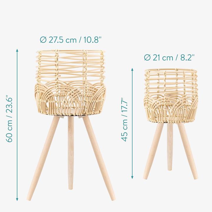 Image du produit Navaris Blumentopf mit Ständer