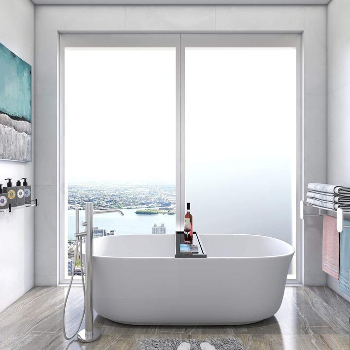Image du produit Werkstein Matte Deko Fensterfolie Statische Sichtschutzfolie Blickdicht (60x200cm) (60 x 200 cm)