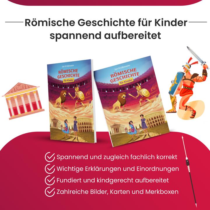 Actual product image Roman history for children (German, JAN, Krüssmann, 2022)