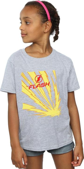 Actual product image Girls The Flash Lightning Bolts Cotton T-Shirt (128)