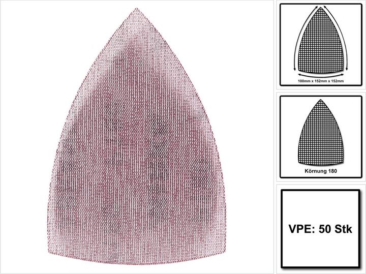 Actual product image Mirka ABRANET Delta Grip sanding sheets 100x152x152mm P180 50 pcs ( 5421905018 ) (P180)