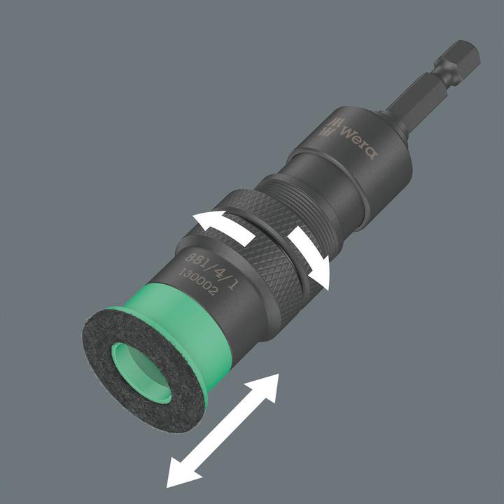 Productafbeelding Wera 881/4/1 SB Bithouder met variabele inschroefdieptebegrenzing (6,3 mm)