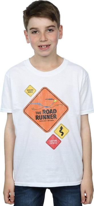 Immagine prodotto Looney Tunes Road Runner Road Sign Maglietta Ragazzi (152, 158)